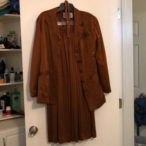 LAST CHANCE Vintage silk skirt& jacket sue wong